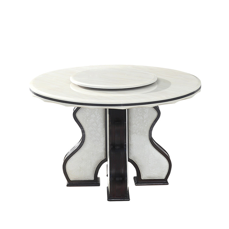 White Dining Table Convertible Dining Table for Kitchen Dining Room
