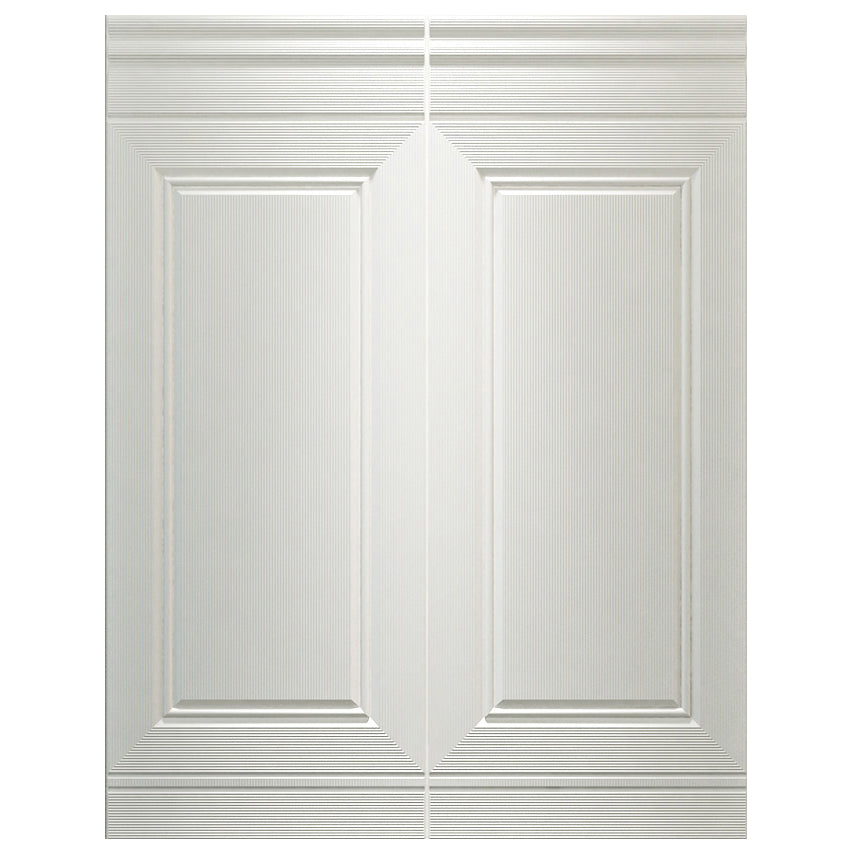 Glam Waterproof Wainscoting Solid Color Peel and Stick Indoor Wallboard