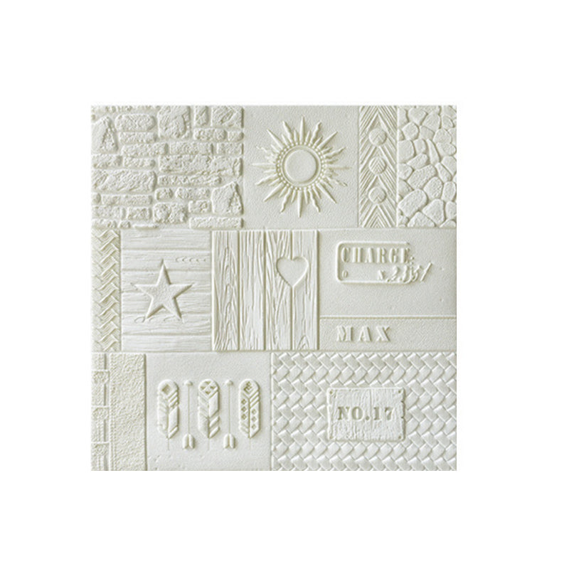 Peel and Stick Wall Ceiling 3D Embossed Wall Paneling with Waterproof