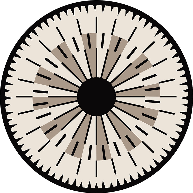 Indoor Rug Beige Polyester Area Rug Stain Resistant Rug for Bedroom