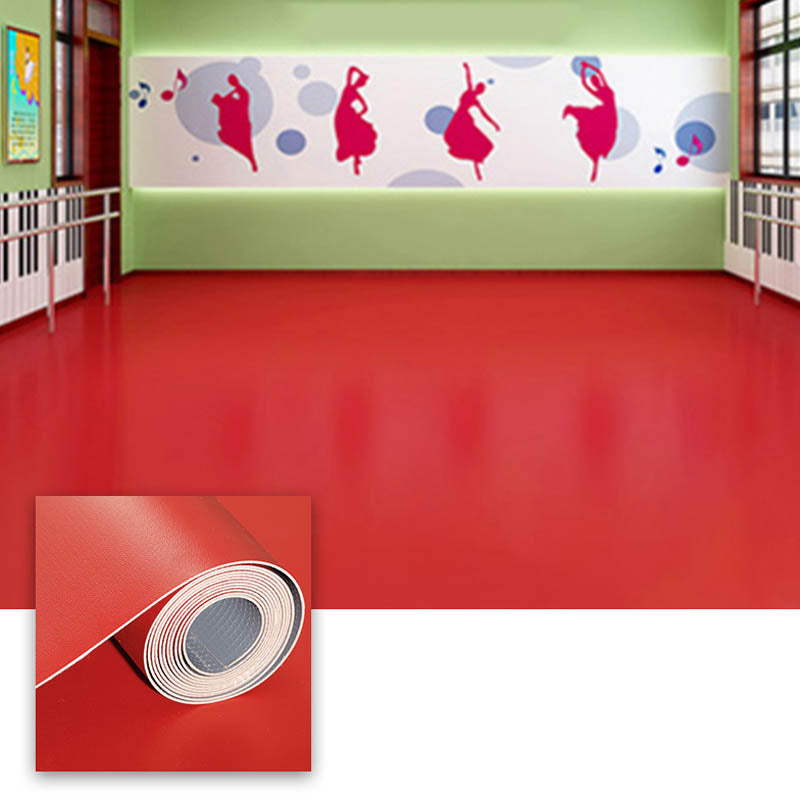 Pure Color PVC Flooring Self-Stick Waterproof Fire Resistant PVC Flooring