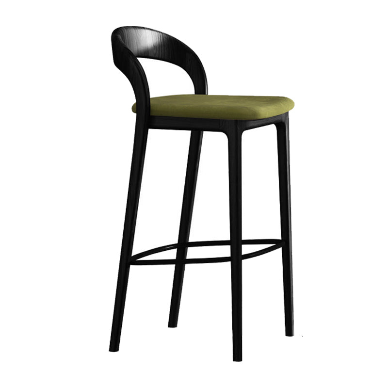 Solid Wood Counter Stool Modern Style Armless Stool for Living Room