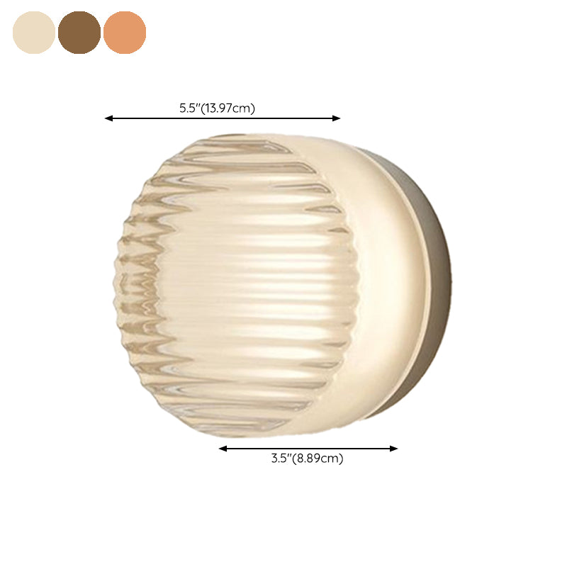 Single Modernism Wall Mounted Sconce Polished Acrylic LED Wall Light for Bedroom