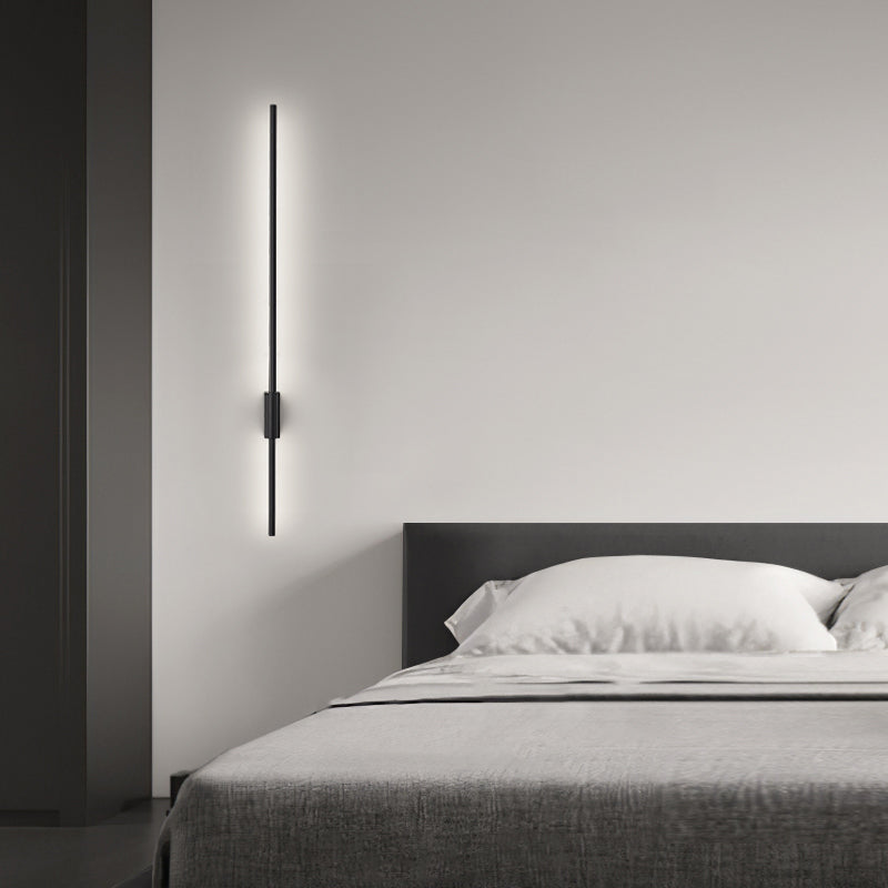 Contemporary Metal Wall Mounted Lighting Black Wall Lamp for Bedroom