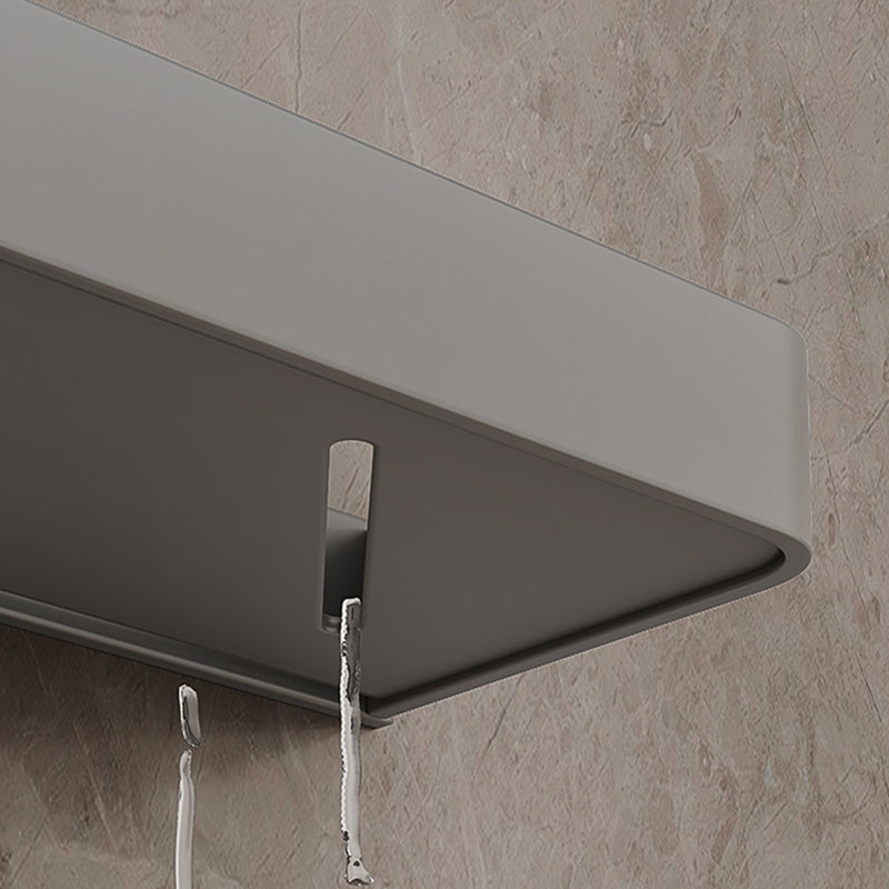 Minimalist Matte Metal Bathroom Accessory Set Modern Bath Shelf