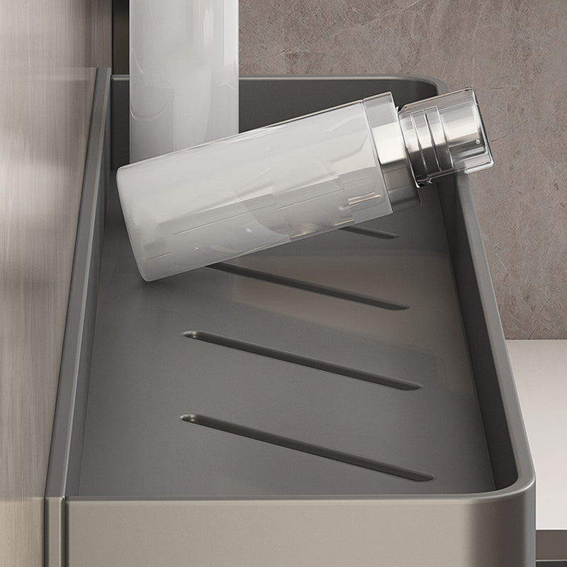 Minimalist Matte Metal Bathroom Accessory Set Modern Bath Shelf