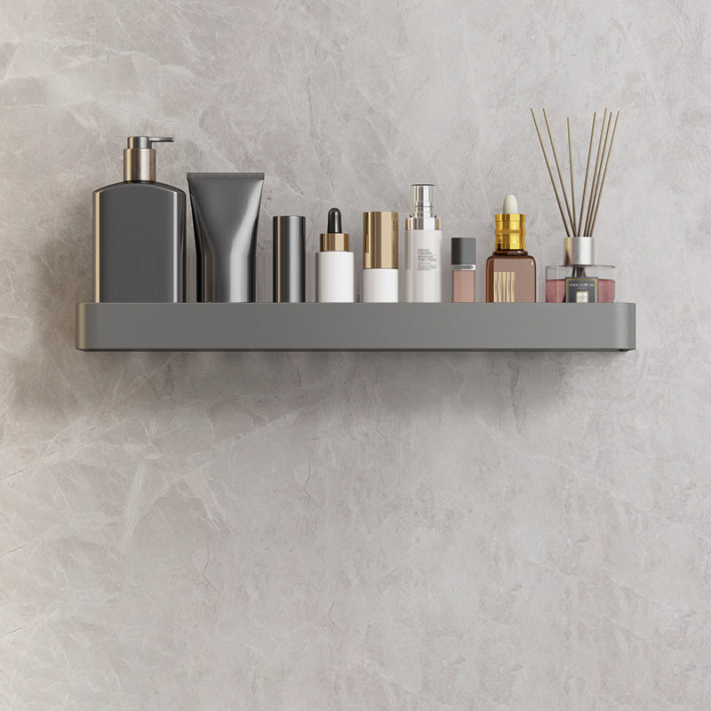 Minimalist Matte Metal Bathroom Accessory Set Modern Bath Shelf