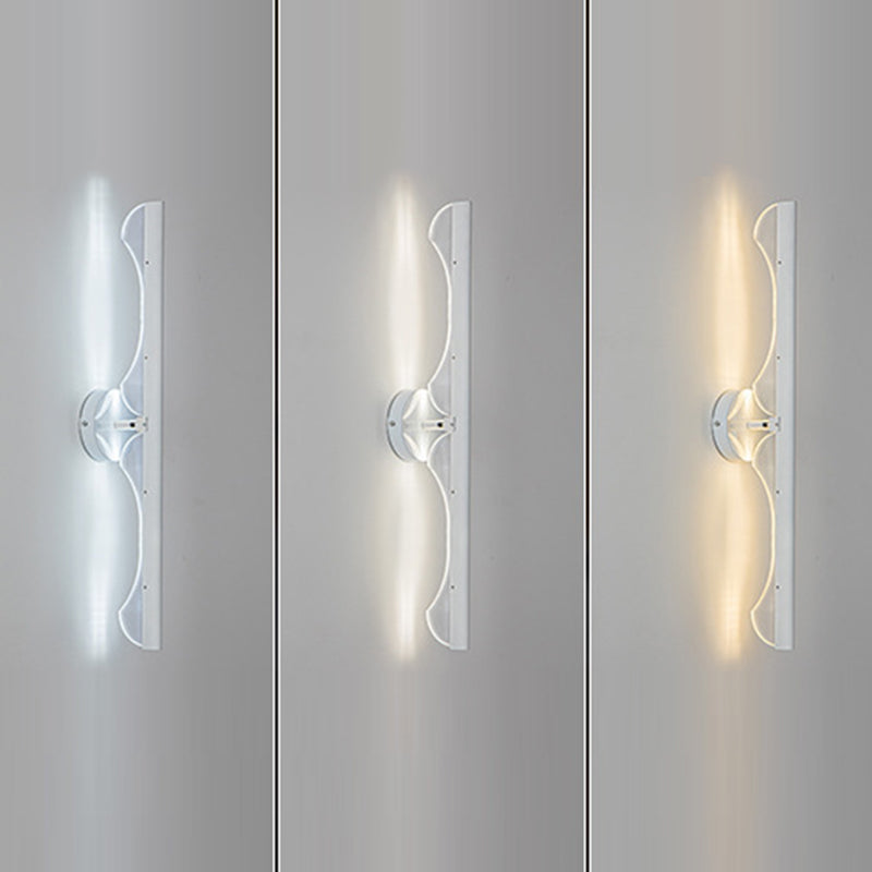 Metal Linear Wall Light Sconce Contemporary 1 Light Wall Mounted Lamp