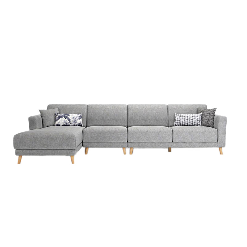 Scandinavian Fabric Sectional sofa Square Arm Sectional Sofa for Apartment