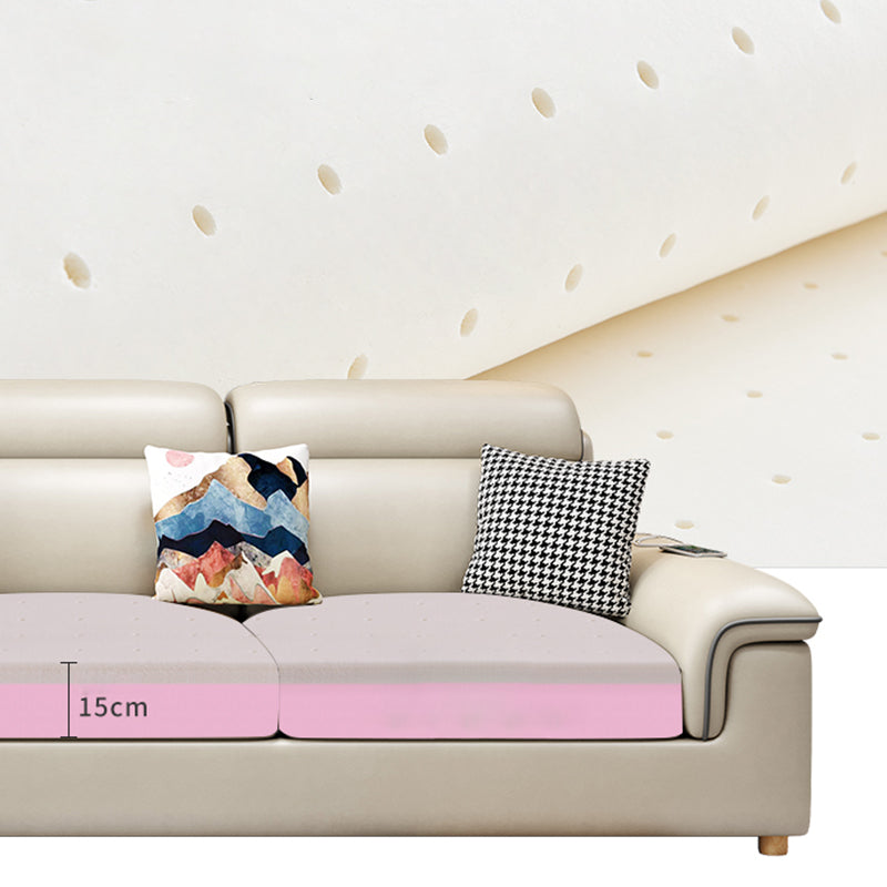 130.7" Pillow Top Arm Sectionals, Scandinavian Natural Leg Sectional Set