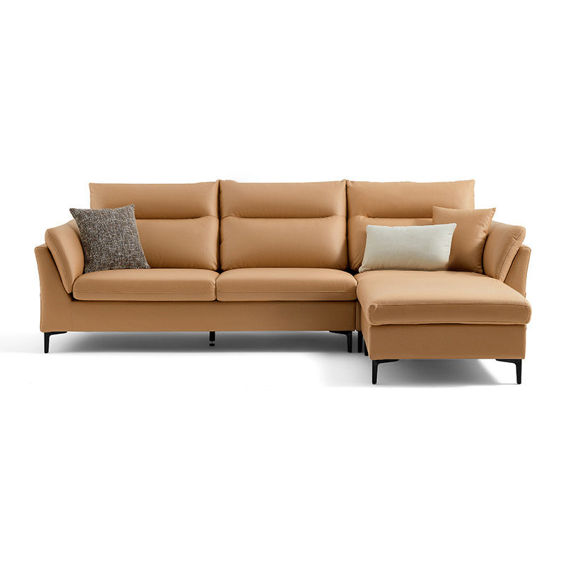 35.4" W Contemporary Sectionals Faux Leather Sectional Sofa Set