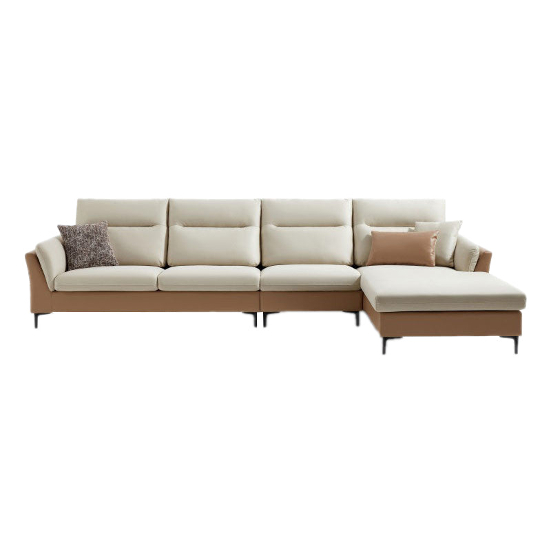 35.4" W Contemporary Sectionals Faux Leather Sectional Sofa Set
