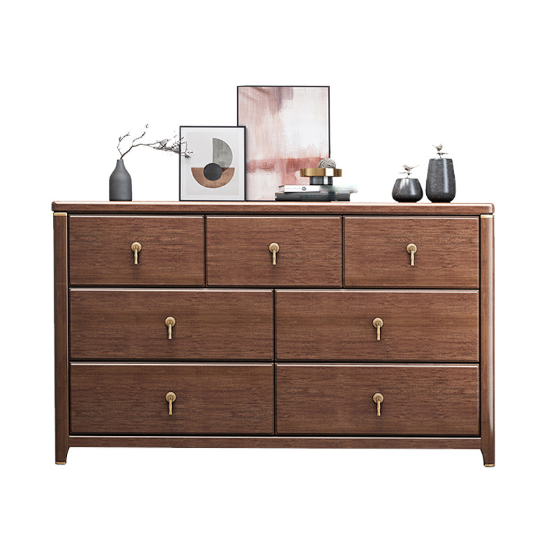 Standard Side Cabinet Solid Wood Mid-Century Modern Storage Cabinet with Drawers