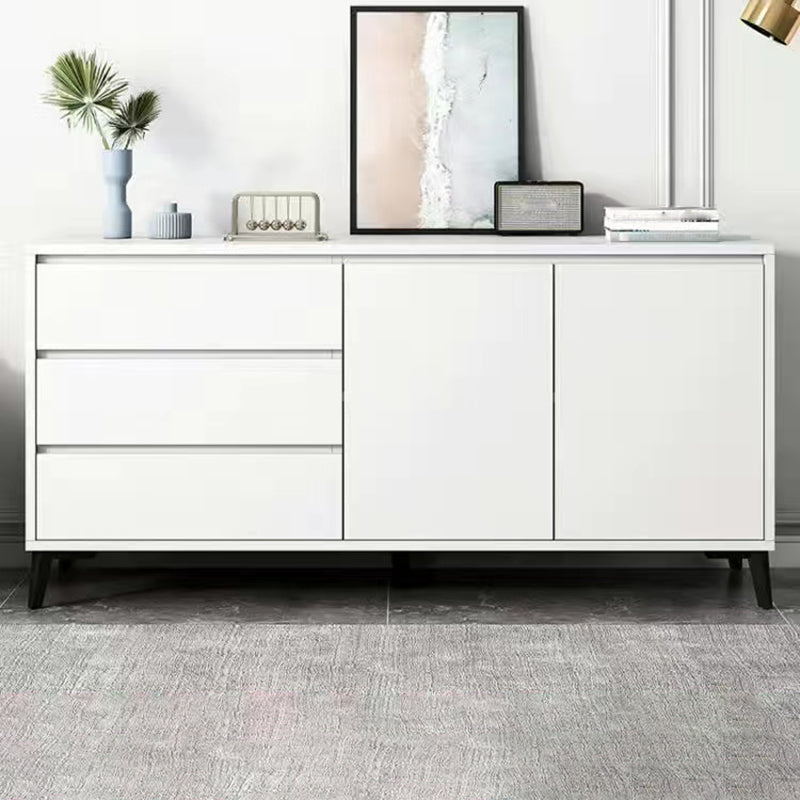Stain Resistant Storage Cabinet Wood Side Cabinet with Drawer