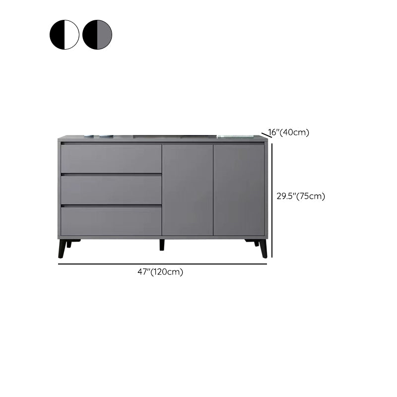 Stain Resistant Storage Cabinet Wood Side Cabinet with Drawer