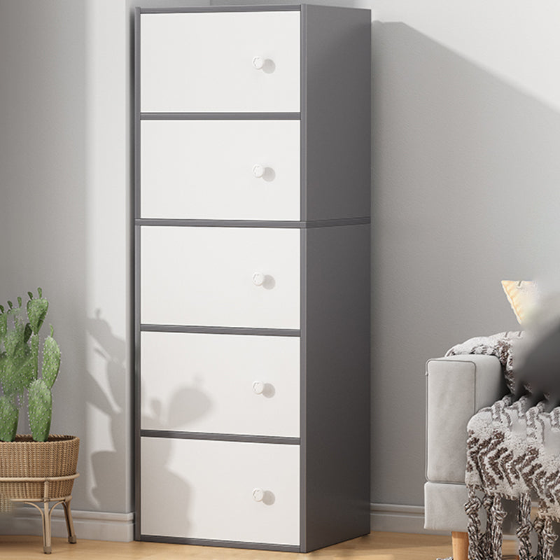 Modern Accent Cabinet Standard No Distressing Wood Cabinet with Doors