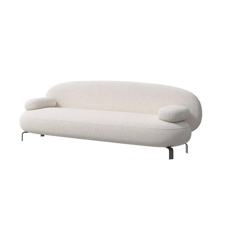 Contemporary Solid Color Sofa 31.49" Wide Pillow Top Arm Sofa
