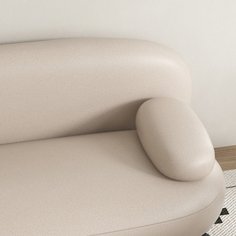 Contemporary Solid Color Sofa 31.49" Wide Pillow Top Arm Sofa