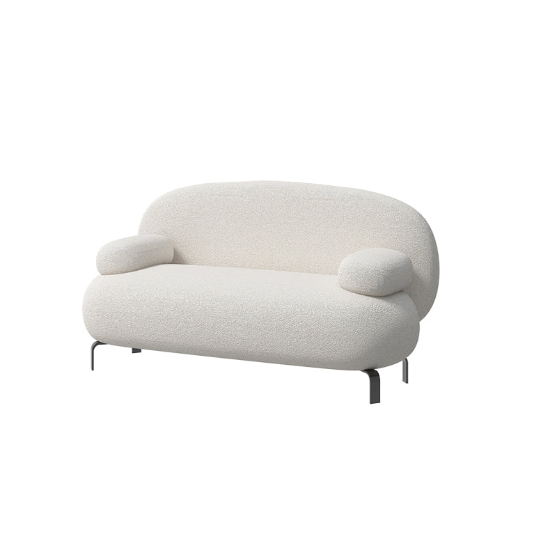 Contemporary Solid Color Sofa 31.49" Wide Pillow Top Arm Sofa