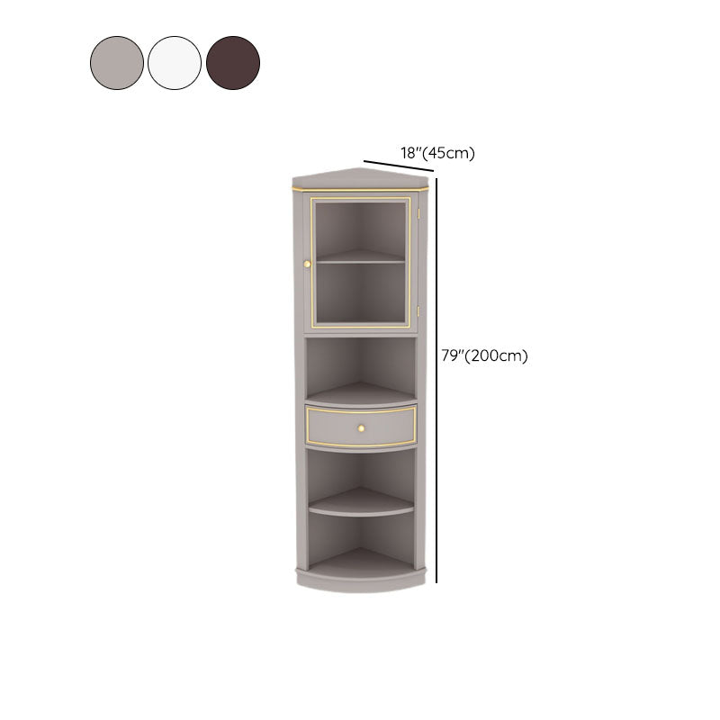 Modern Stain Resistant Chest Solid Wood Side Cabinet with Drawer