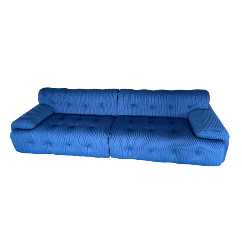 Scandinavian Style Solid Color Sofa 41.33" Wide Tufted Back Sofa