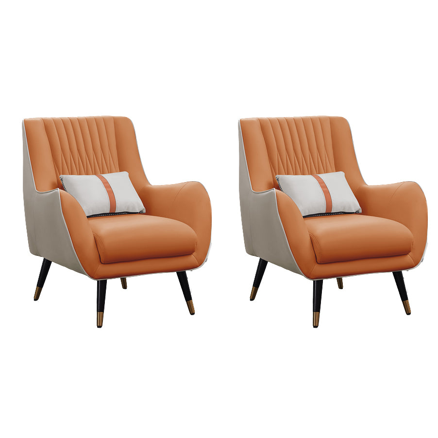 Solid Wood Accent Armchair Water-Resistant Lounge Chair for Living Room