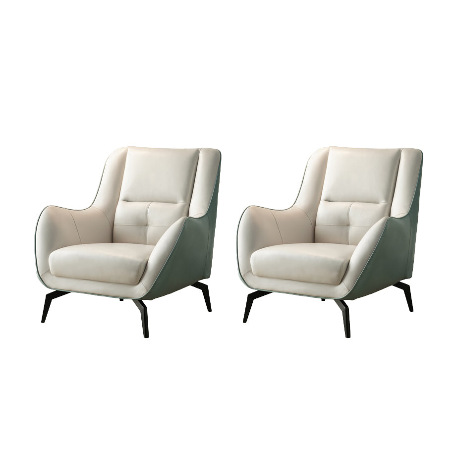 Leather Lounge Chair Arms Included Lounge Accent Chair for Living Room