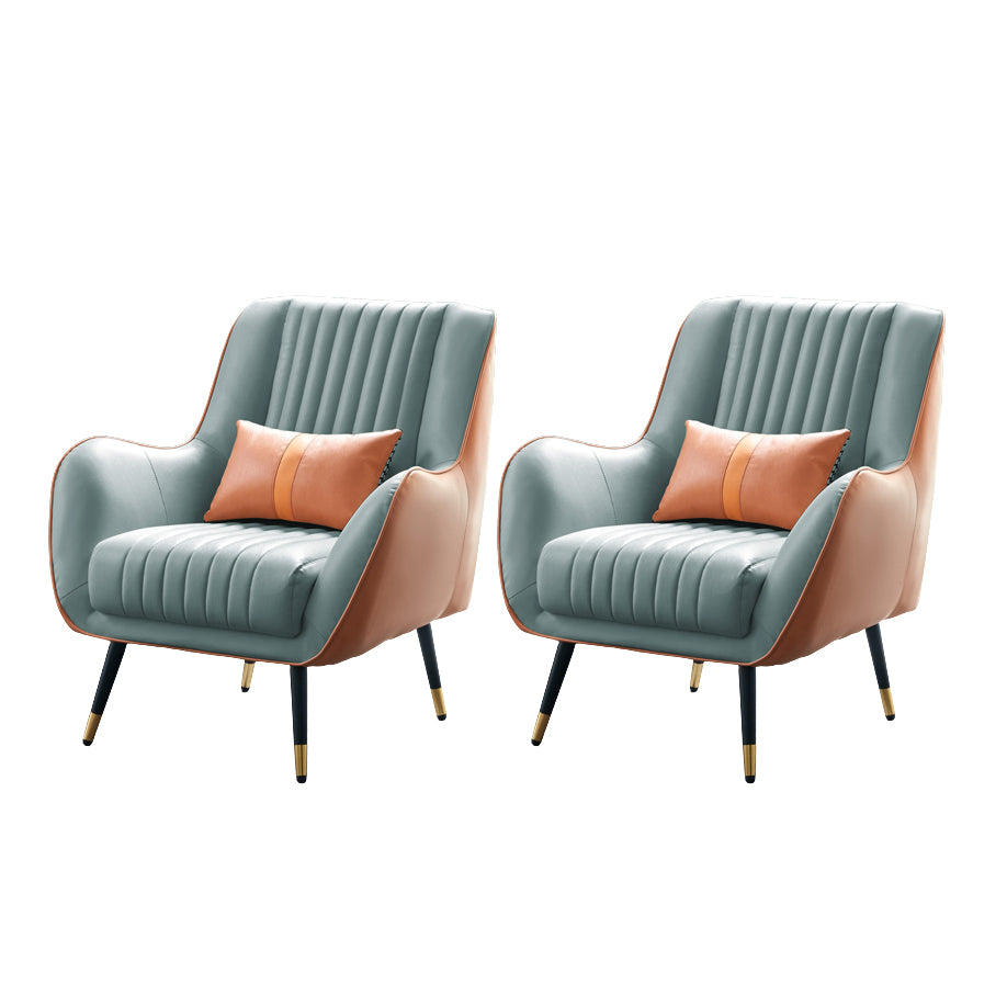 Leather Lounge Chair Arms Included Lounge Accent Chair for Living Room