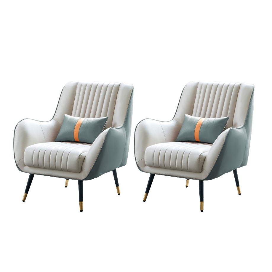 Leather Lounge Chair Arms Included Lounge Accent Chair for Living Room