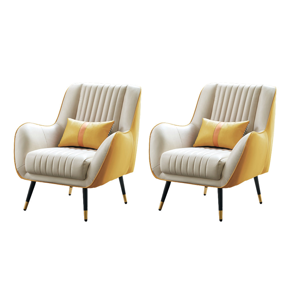 Leather Lounge Chair Arms Included Lounge Accent Chair for Living Room