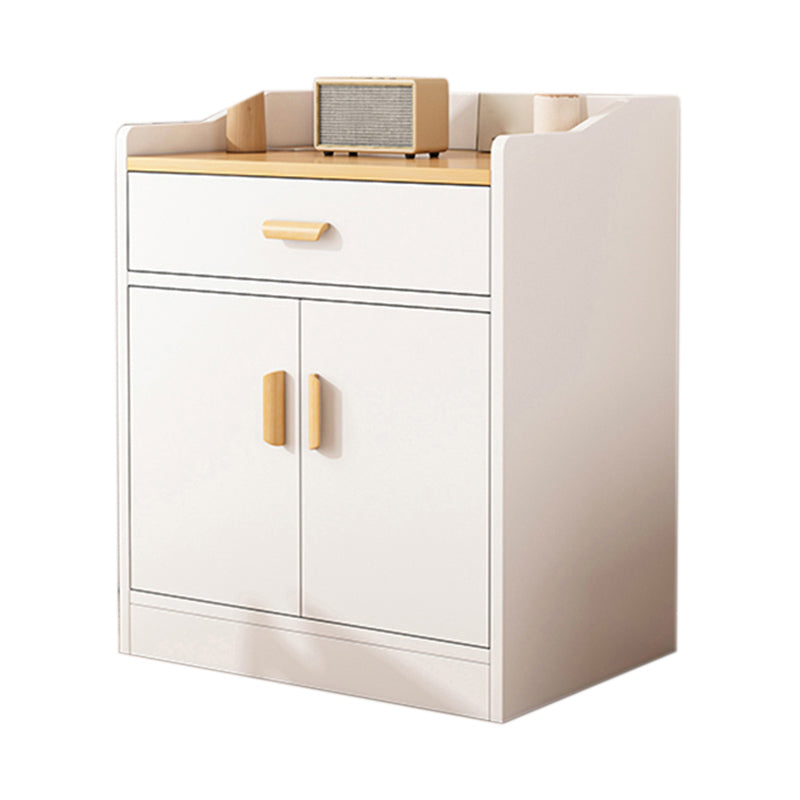Modern Rectangle Accent Cabinet Bar Pulls Accent Cabinet with Drawer