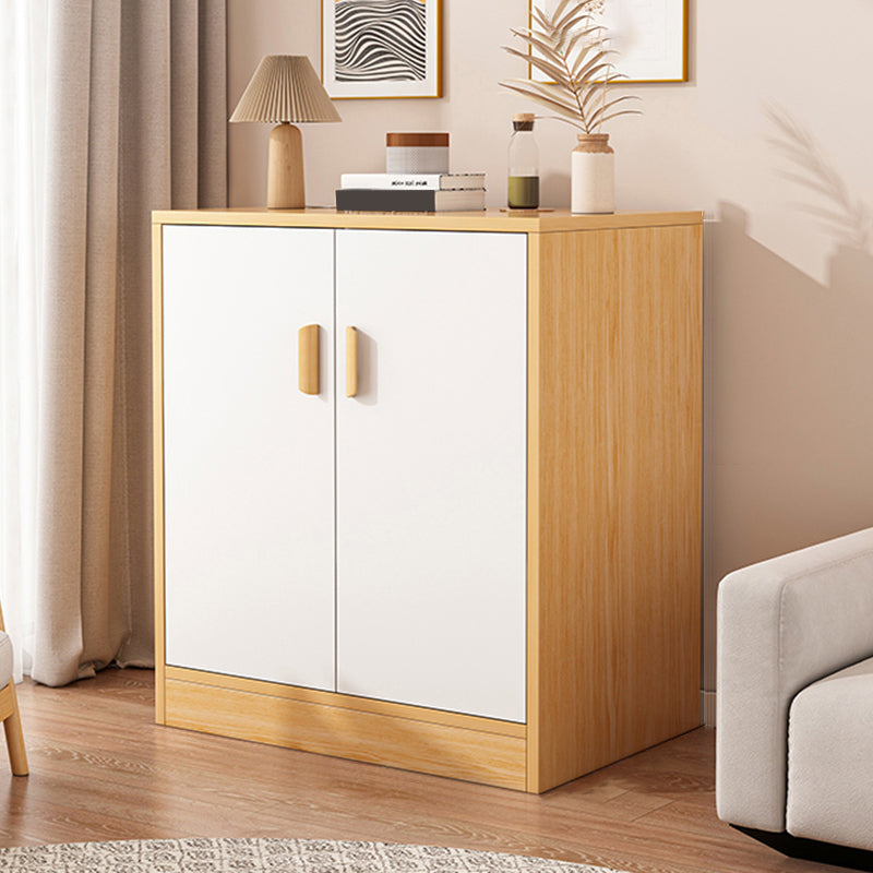 Modern Rectangle Accent Cabinet Bar Pulls Accent Cabinet with Drawer