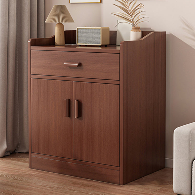 Modern Rectangle Accent Cabinet Bar Pulls Accent Cabinet with Drawer