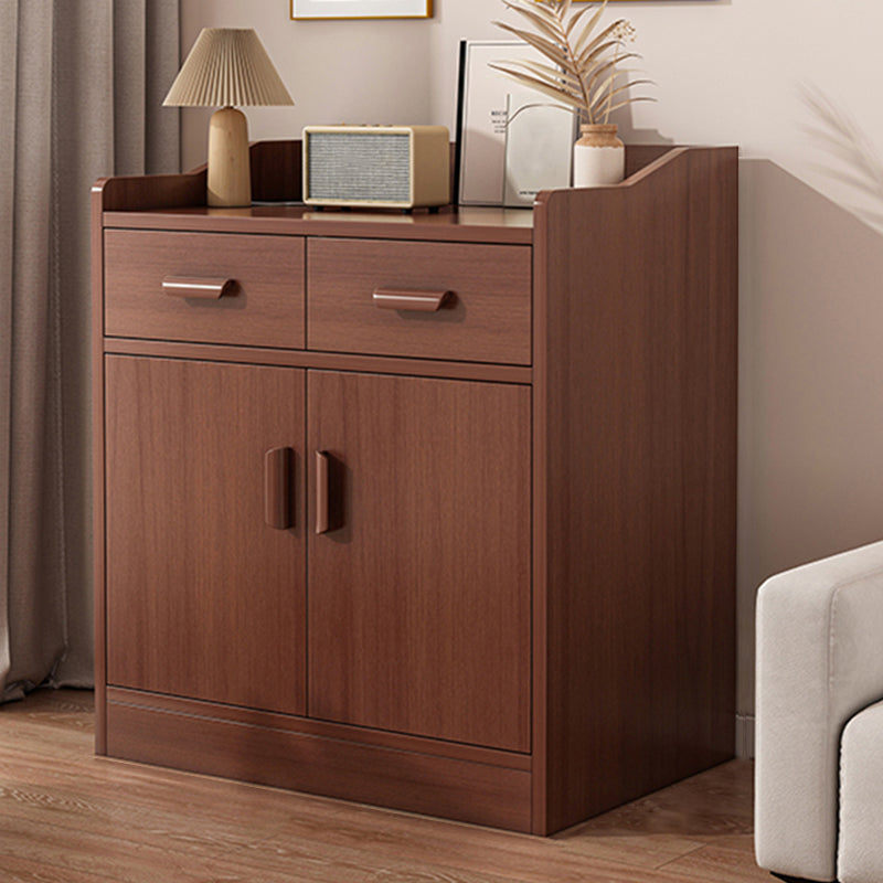 Modern Rectangle Accent Cabinet Bar Pulls Accent Cabinet with Drawer
