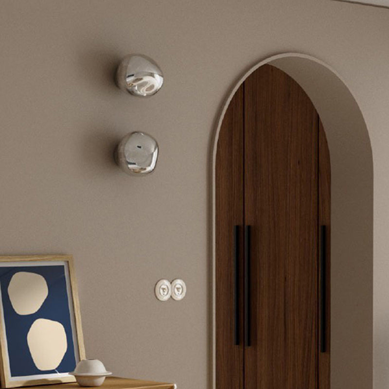 Nordic Style Wall Light Geometry Shape Wall Lamp with Glass Shade for Living Room