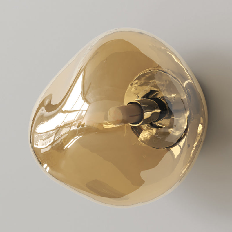 Nordic Style Wall Light Geometry Shape Wall Lamp with Glass Shade for Living Room