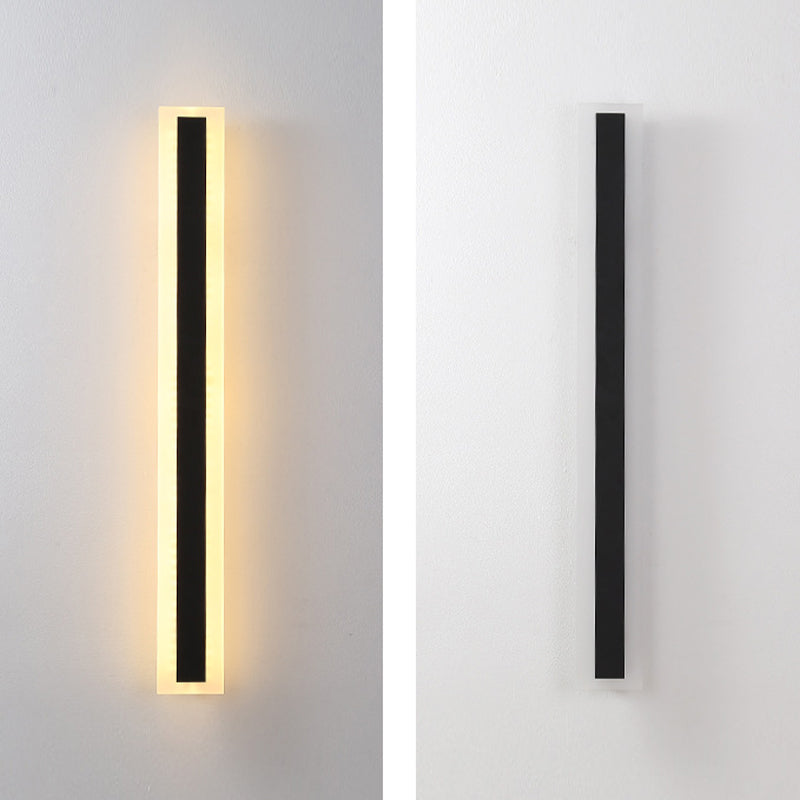 Metal Linear Wall Mount Lamp Simple 1 Light Wall Mounted Light Fixture