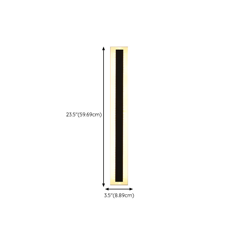 Metal Linear Wall Mount Lamp Simple 1 Light Wall Mounted Light Fixture