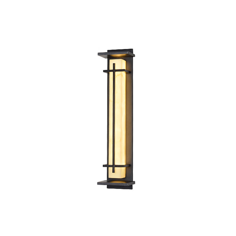 Geometric Wall Light Fixture Modern 1 Light Wall Sconce in Black