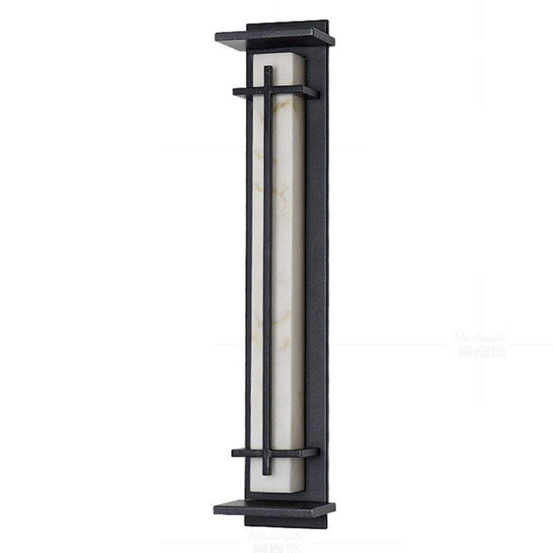 Geometric Wall Light Fixture Modern 1 Light Wall Sconce in Black