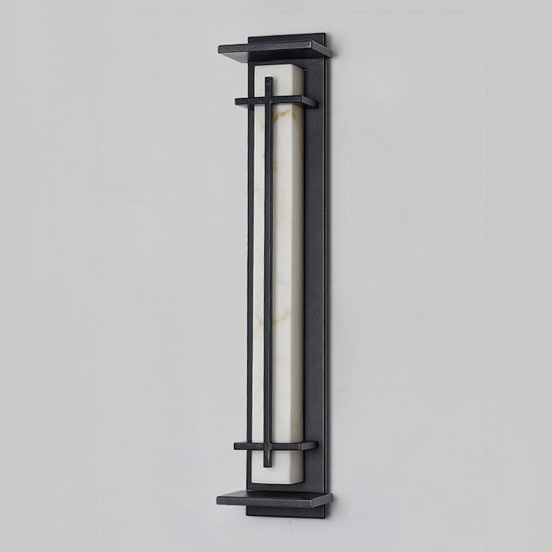 Geometric Wall Light Fixture Modern 1 Light Wall Sconce in Black
