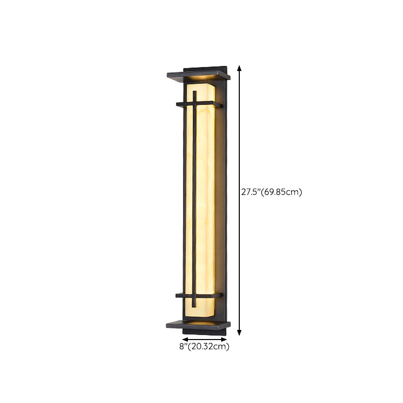 Geometric Wall Light Fixture Modern 1 Light Wall Sconce in Black