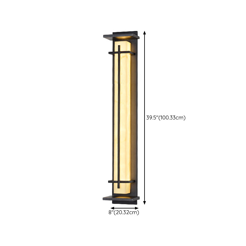 Geometric Wall Light Fixture Modern 1 Light Wall Sconce in Black