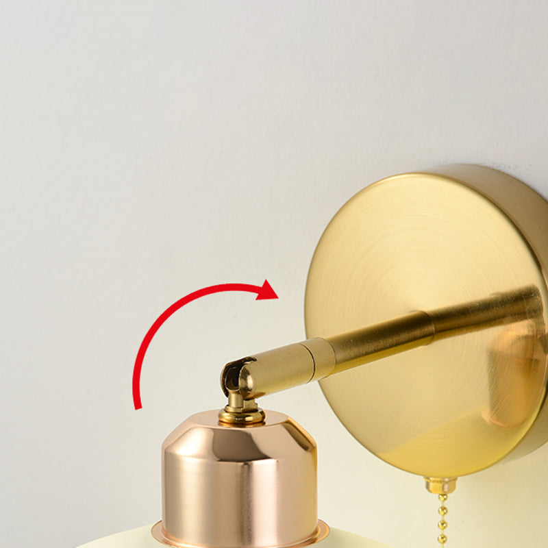 Dome Wall Lighting Simplicity 1 Light Rustic Wall Sconces in White