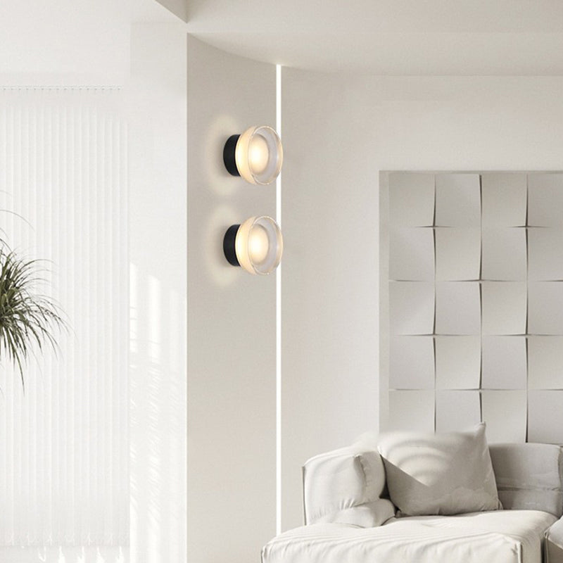 Geometric Wall Lighting Simplicity Acrylic 1 Light Wall Sconces in Clear