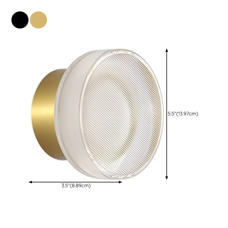 Geometric Wall Lighting Simplicity Acrylic 1 Light Wall Sconces in Clear