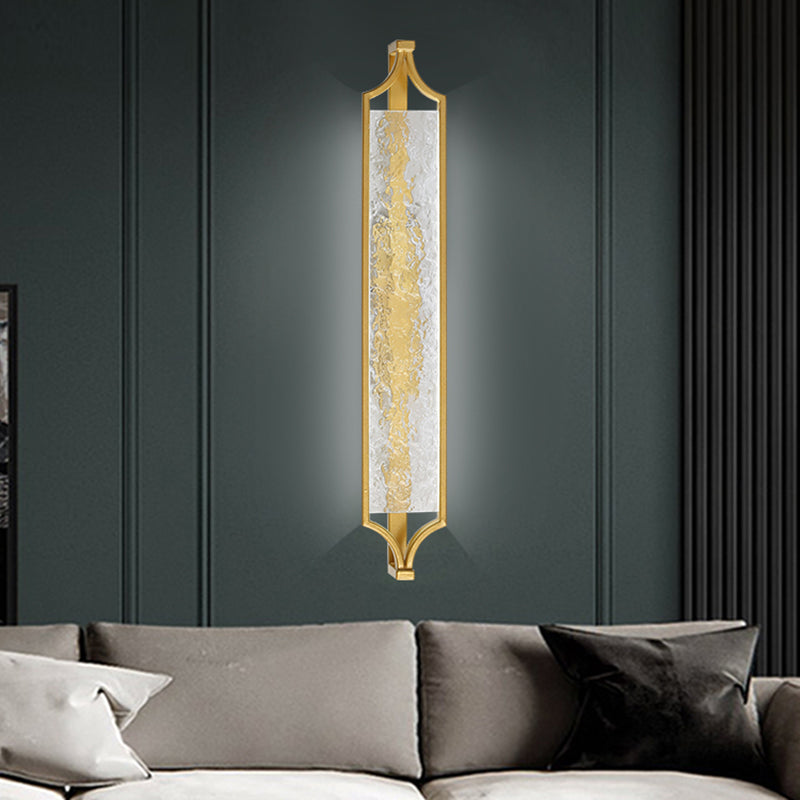 Modern Gold Mirror Lamp Acrylic Vanity Wall Light Fixture for Bathroom