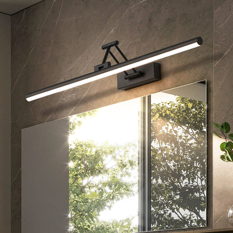 Modern Simple Metal Vanity Light Cylinder Shape Scalable Vanity Lamp for Shower Room