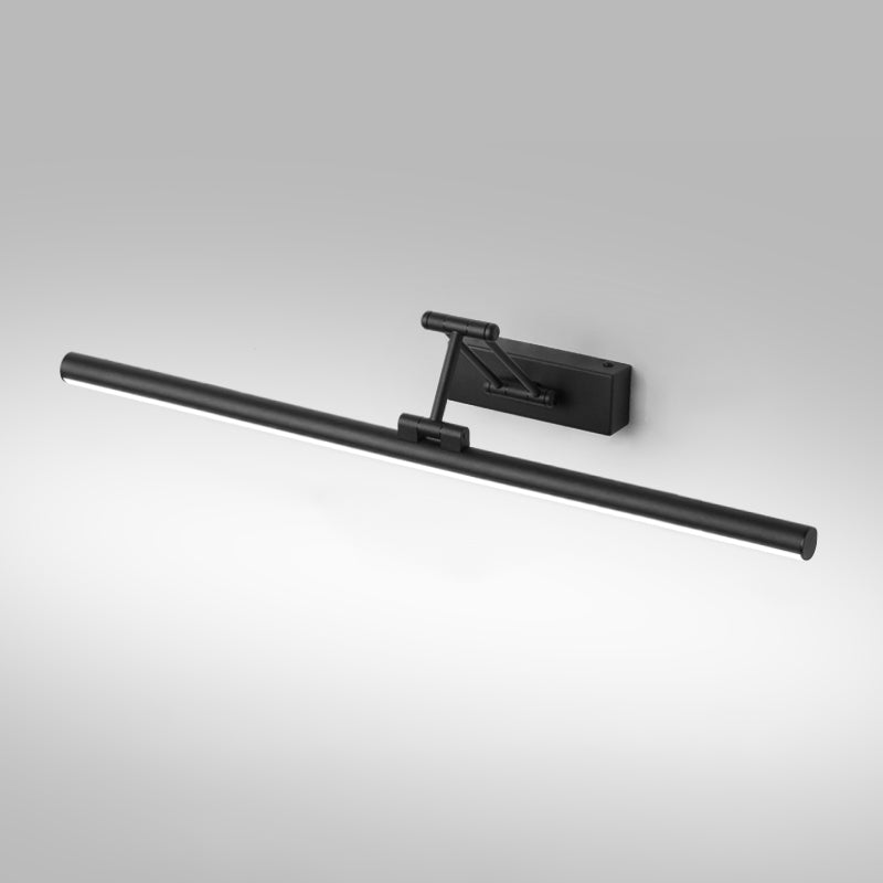 Modern Simple Metal Vanity Light Cylinder Shape Scalable Vanity Lamp for Shower Room