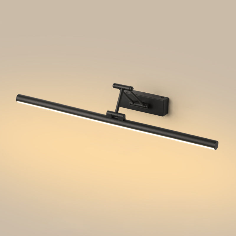 Modern Simple Metal Vanity Light Cylinder Shape Scalable Vanity Lamp for Shower Room